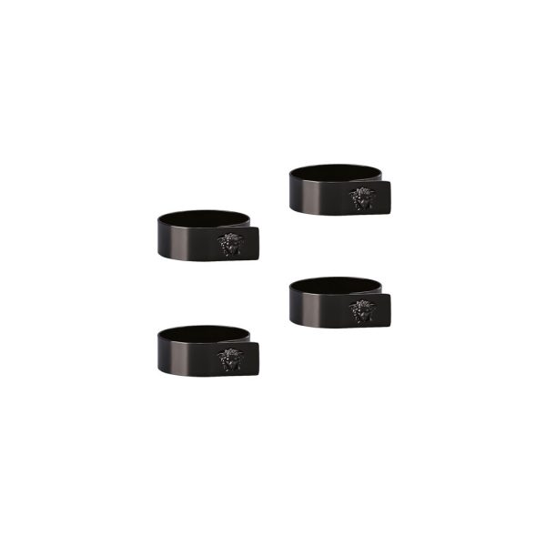 MEDUSA BLACK – Set of 4 napkin rings